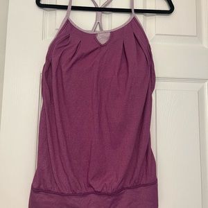 Lululemon Let it Loose Tank Top‎ Dewberry Purple Racerback Bra Size 8